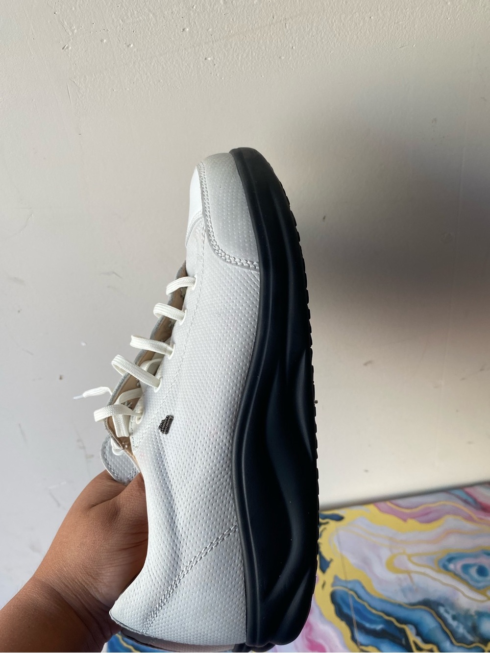 Finn Comfort White Perforated Leather Lace Up Walking Sneaker Shoes UK 5 US 7.5 - Picture 10 of 13